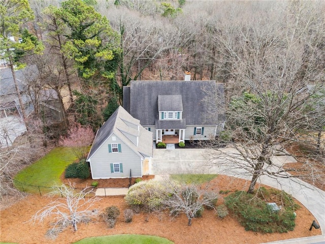 birds eye view of property