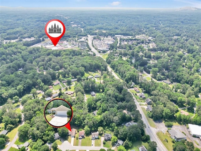 5600 Walnut Creek Ct NW, Lilburn, GA 30047 - aerial view of a heavily wooded area