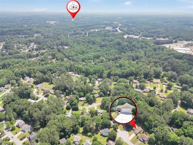 5600 Walnut Creek Ct NW, Lilburn, GA 30047 - aerial view of a heavily wooded area