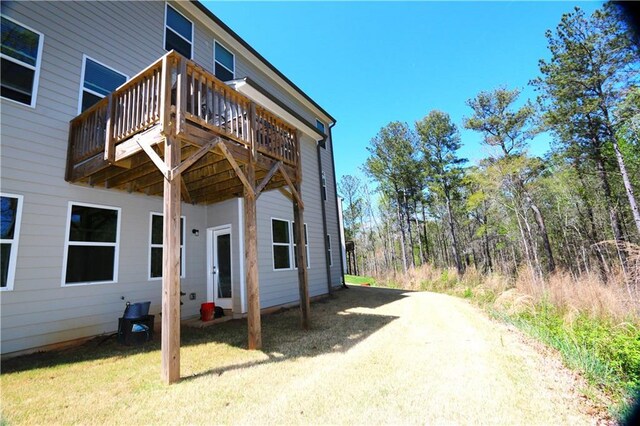 exterior space with a deck