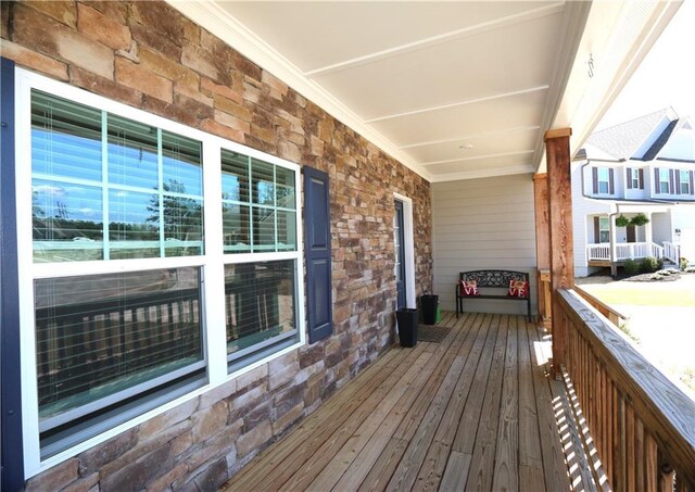 view of wooden terrace