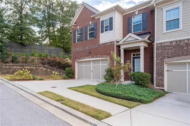 view of front of house featuring a garage