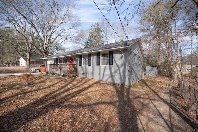 view of front of house with a porch