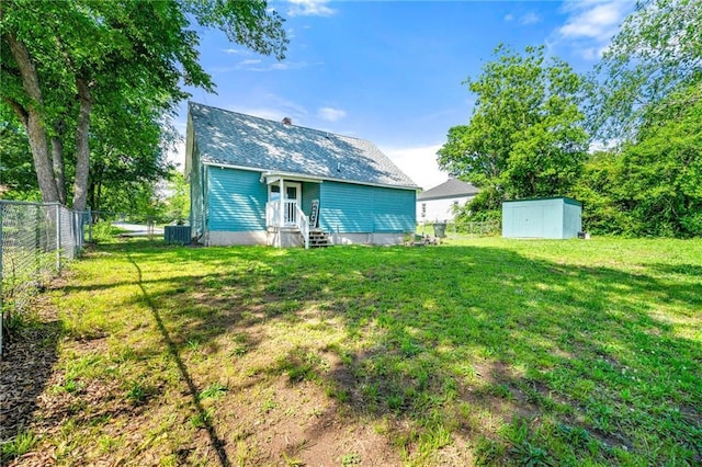 5150 Wheat St NE, Covington, GA 30014 - rear view of house featuring central air condition unit