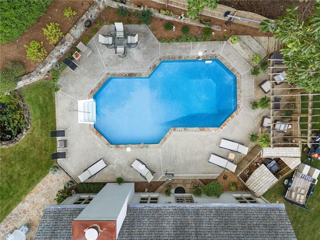 birds eye view of property