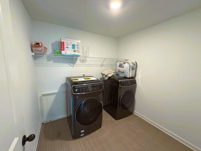 4935 Bellehurst Ln, Cumming, GA 30040 - washroom with independent washer and dryer and baseboards