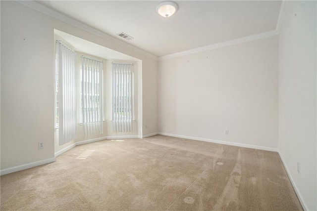 7761 Parkside Dr, Lithia Springs, GA 30122 - spare room featuring crown molding, carpet flooring, and baseboards