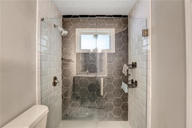 537 Raven Springs Trl, Stone Mountain, GA 30087 - bathroom with toilet and a stall shower