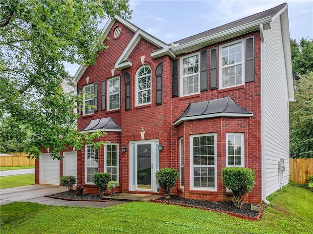 1185 Charter Club Dr, Lawrenceville, GA 30043 - view of front of property featuring concrete driveway, a garage, and brick siding