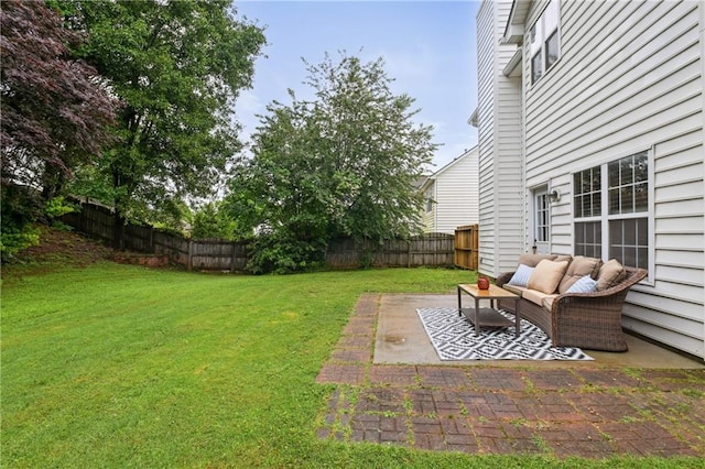 1185 Charter Club Dr, Lawrenceville, GA 30043 - view of yard featuring a patio area and outdoor lounge area