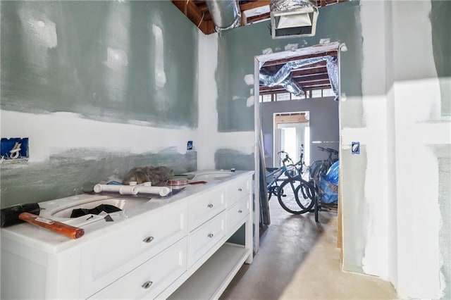 1213 Grande Vw, Loganville, GA 30052 - bathroom with concrete floors