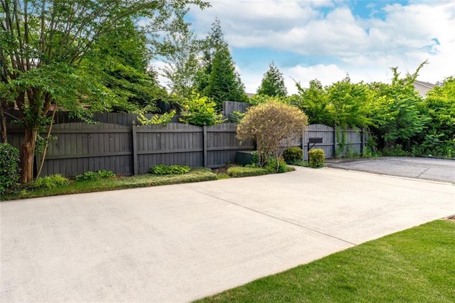 view of patio with fence