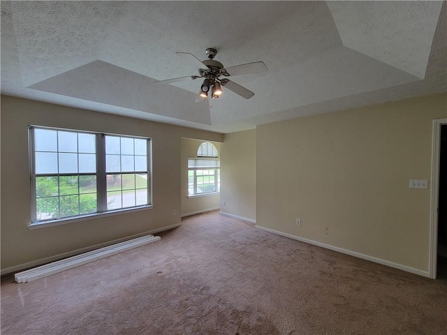 180 Preston Oaks Dr, Johns Creek, GA 30022 - carpeted spare room with a raised ceiling, ceiling fan, and a textured ceiling
