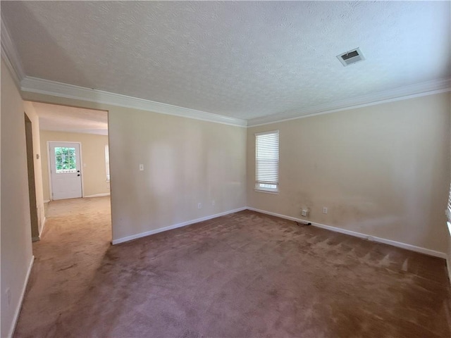 180 Preston Oaks Dr, Johns Creek, GA 30022 - unfurnished room featuring ornamental molding, carpet, and a textured ceiling
