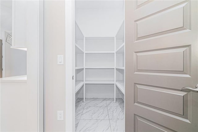view of storage area