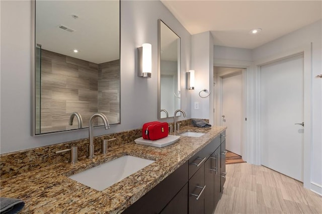 full bath with tiled tub and a tile shower