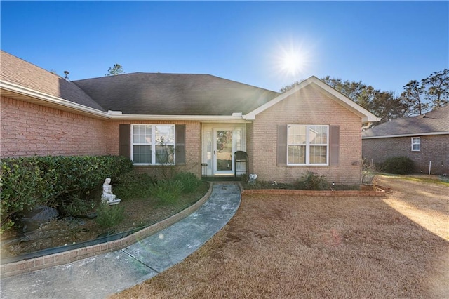 view of ranch-style home