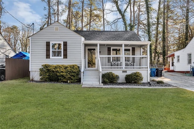 2912 Palm Dr, East Point, GA 30344 - view of front of house featuring covered porch and roof with shingles
