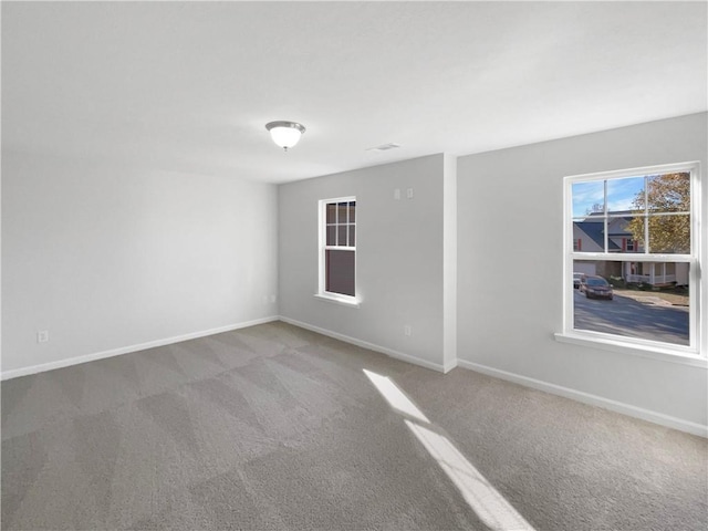 view of carpeted empty room