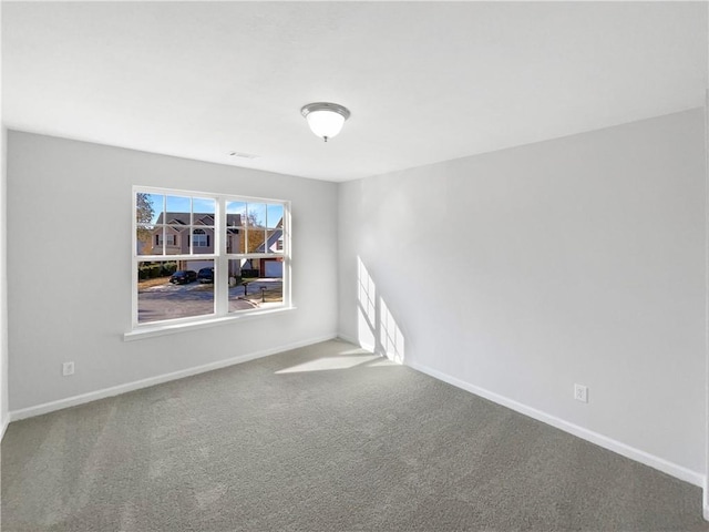 spare room featuring carpet floors