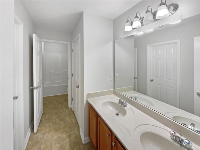 bathroom featuring vanity