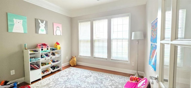 779 Avonley Creek Trce, Sugar Hill, GA 30518 - recreation room with baseboards and wood finished floors