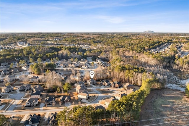 aerial view featuring a residential view