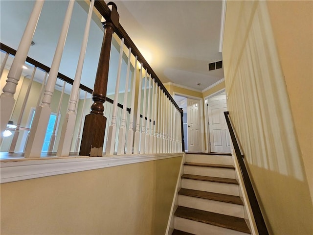 1988 Greensferry Gln, Lawrenceville, GA 30043 - stairs with crown molding