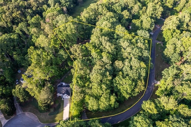 aerial overview of property's location featuring property boundaries highlighted