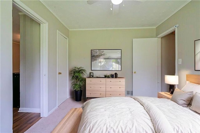 5167 Hiram Lithia Springs Rd, Powder Springs, GA 30127 - bedroom with ornamental molding, a ceiling fan, and baseboards