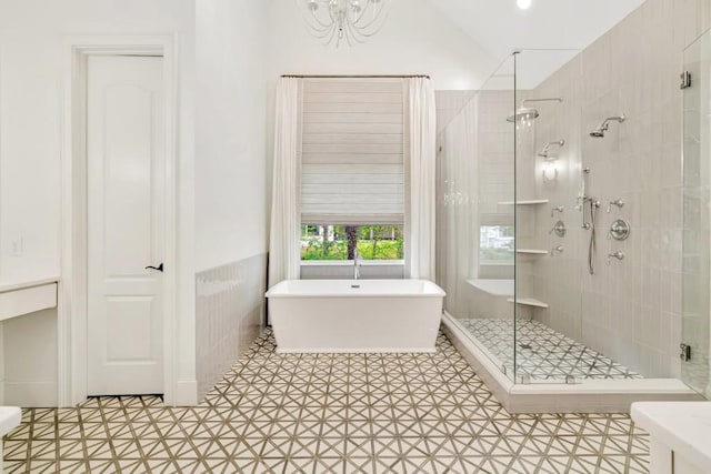 3925 Sheldon Dr NE, Atlanta, GA 30342 - full bathroom with a stall shower and a soaking tub