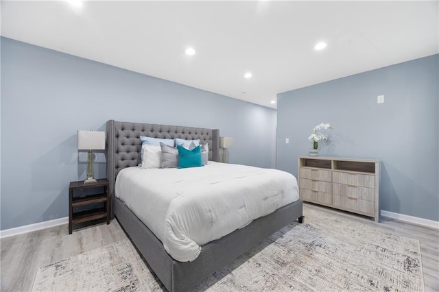 bedroom featuring hardwood / wood-style floors