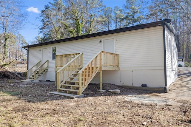 view of rear view of property