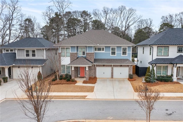 front facade featuring a garage