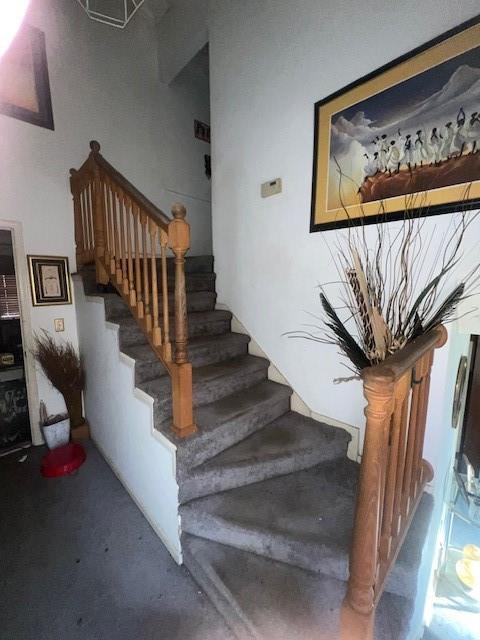 view of stairway