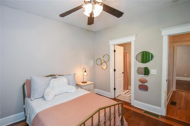 4742 Thunder River Dr, Gainesville, GA 30506 - bedroom featuring wood finished floors and ceiling fan