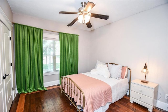 4742 Thunder River Dr, Gainesville, GA 30506 - bedroom featuring hardwood / wood-style floors and a ceiling fan