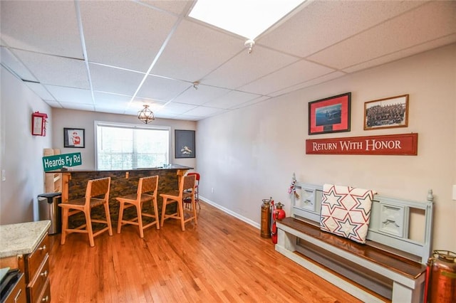 4742 Thunder River Dr, Gainesville, GA 30506 - dining area with a paneled ceiling and light wood-style floors