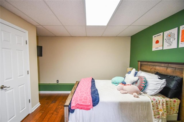 4742 Thunder River Dr, Gainesville, GA 30506 - bedroom with wood finished floors and a paneled ceiling