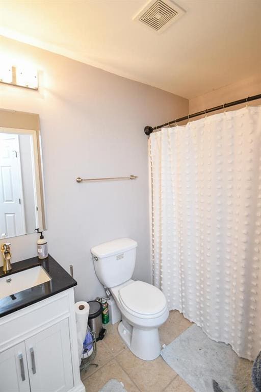 4742 Thunder River Dr, Gainesville, GA 30506 - full bath featuring vanity, tile patterned flooring, and a shower with curtain