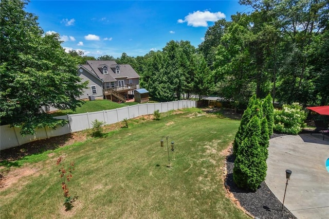 4742 Thunder River Dr, Gainesville, GA 30506 - fenced backyard with a patio