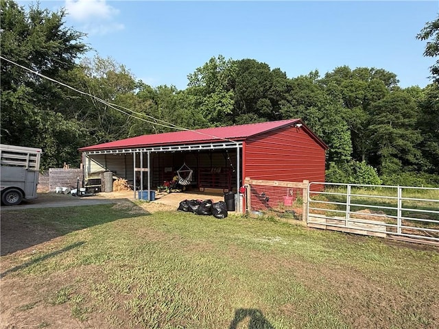 222 Akin Rd, Martin, GA 30557 - view of pole building with a forest view