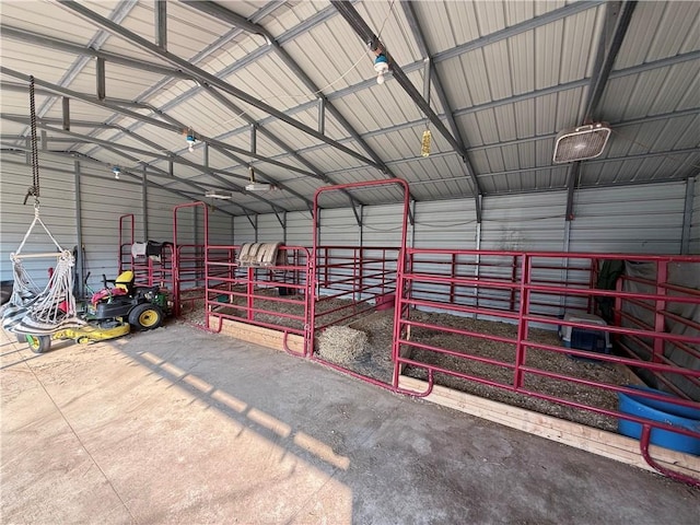 222 Akin Rd, Martin, GA 30557 - garage with metal wall