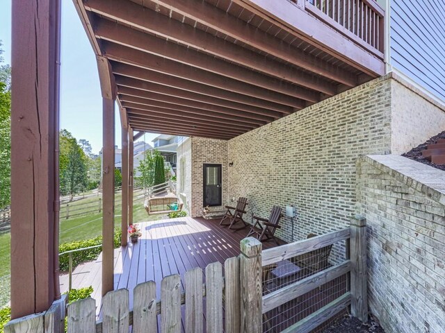 535 Crested Hawk Rdg, Canton, GA 30114 - view of wooden deck