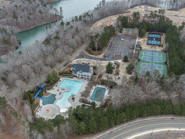 535 Crested Hawk Rdg, Canton, GA 30114 - birds eye view of property featuring a water view