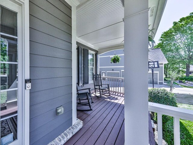 535 Crested Hawk Rdg, Canton, GA 30114 - wooden terrace with a porch