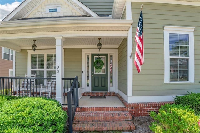 125 Rabbits Run, Fayetteville, GA 30215 - view of exterior entry featuring covered porch