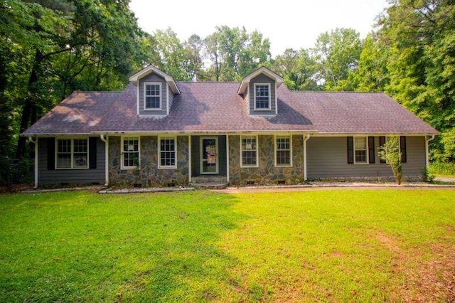 20 Lisa Ct, Stockbridge, GA 30281 - cape cod house with stone siding and a front yard