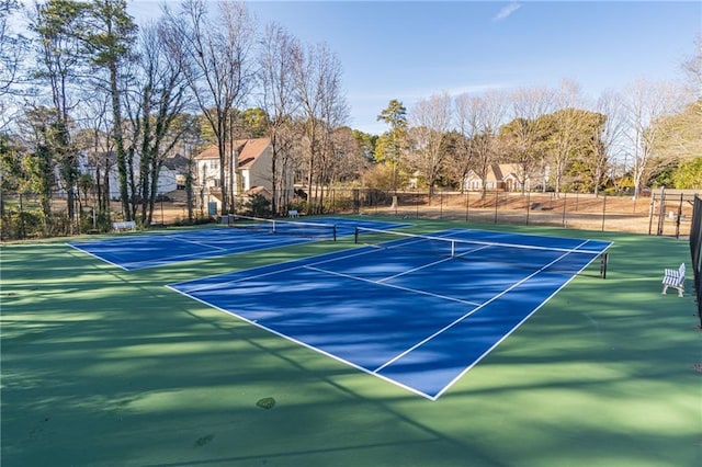 view of tennis court