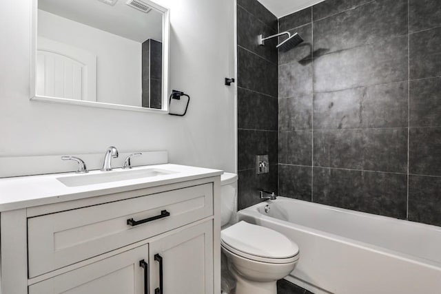 2195 Penelope St NW, Atlanta, GA 30314 - full bath with toilet, shower / washtub combination, visible vents, and vanity